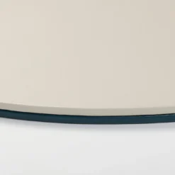 Mondrian Tovaglietta ovale blu Amalfi e bianco Luna