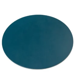 Mondrian Tovaglietta rotonda blu Amalfi e bianco Luna