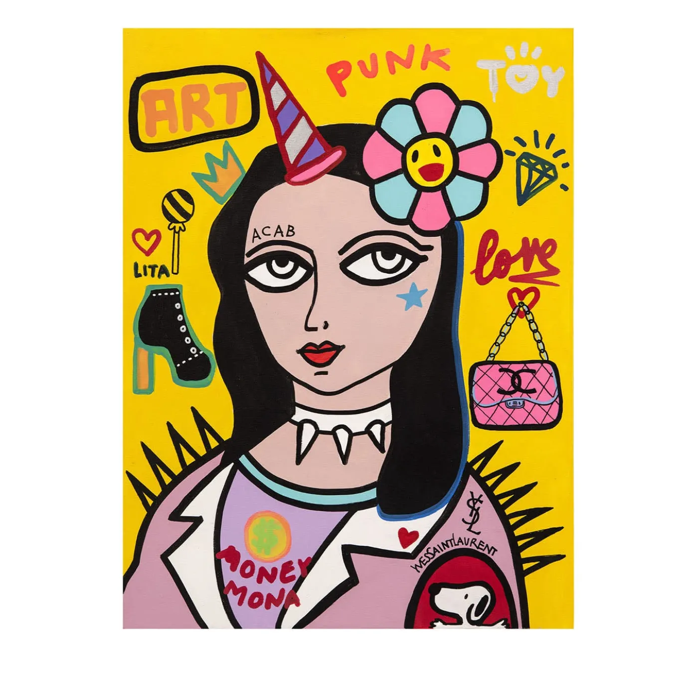 Money Mona #pitturapunk
