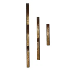 Movimento N221 N222 N223 Set Di 3 Pannelli Decorativi In Vetro Oro
