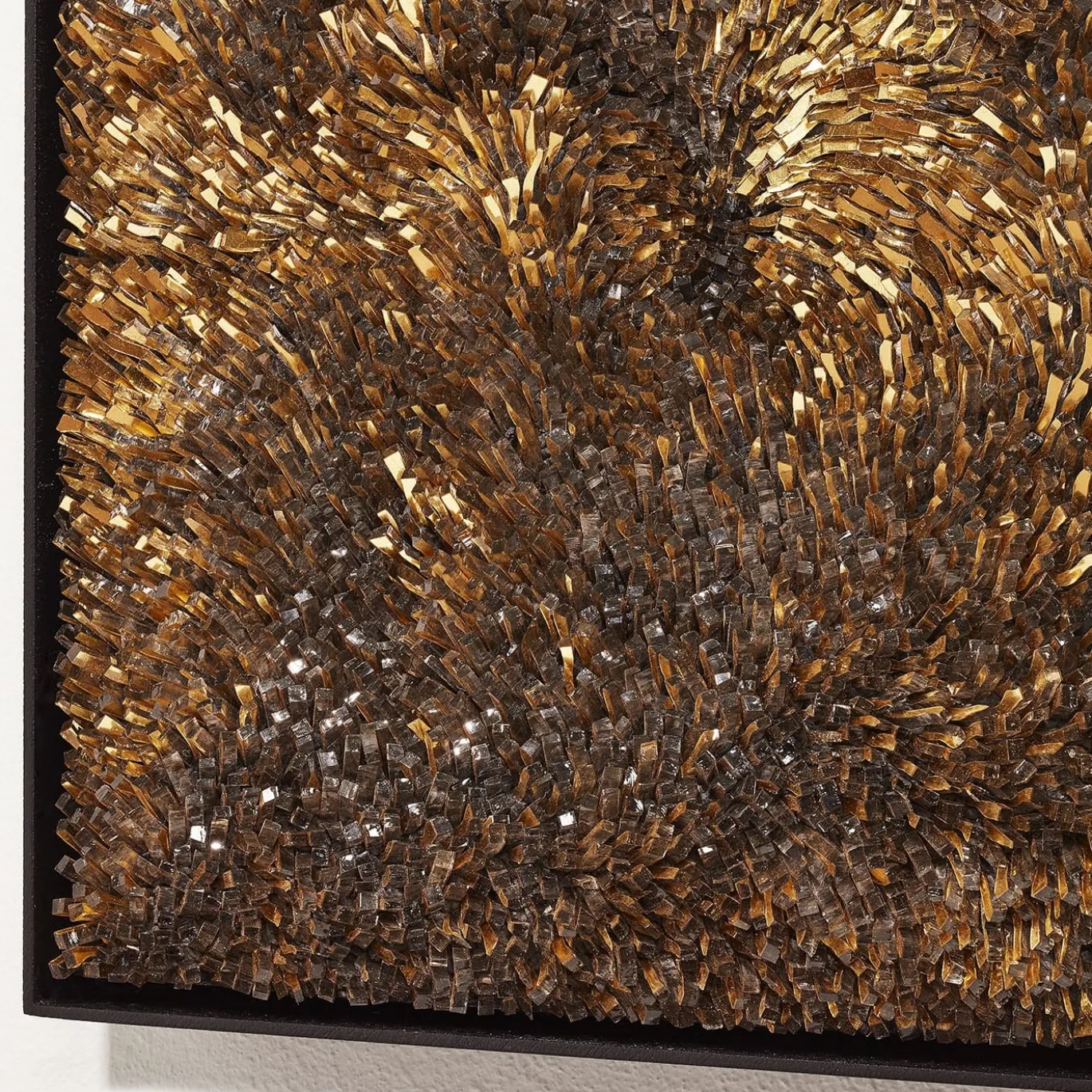 Movimento n253 Pannello decorativo in vetro oro