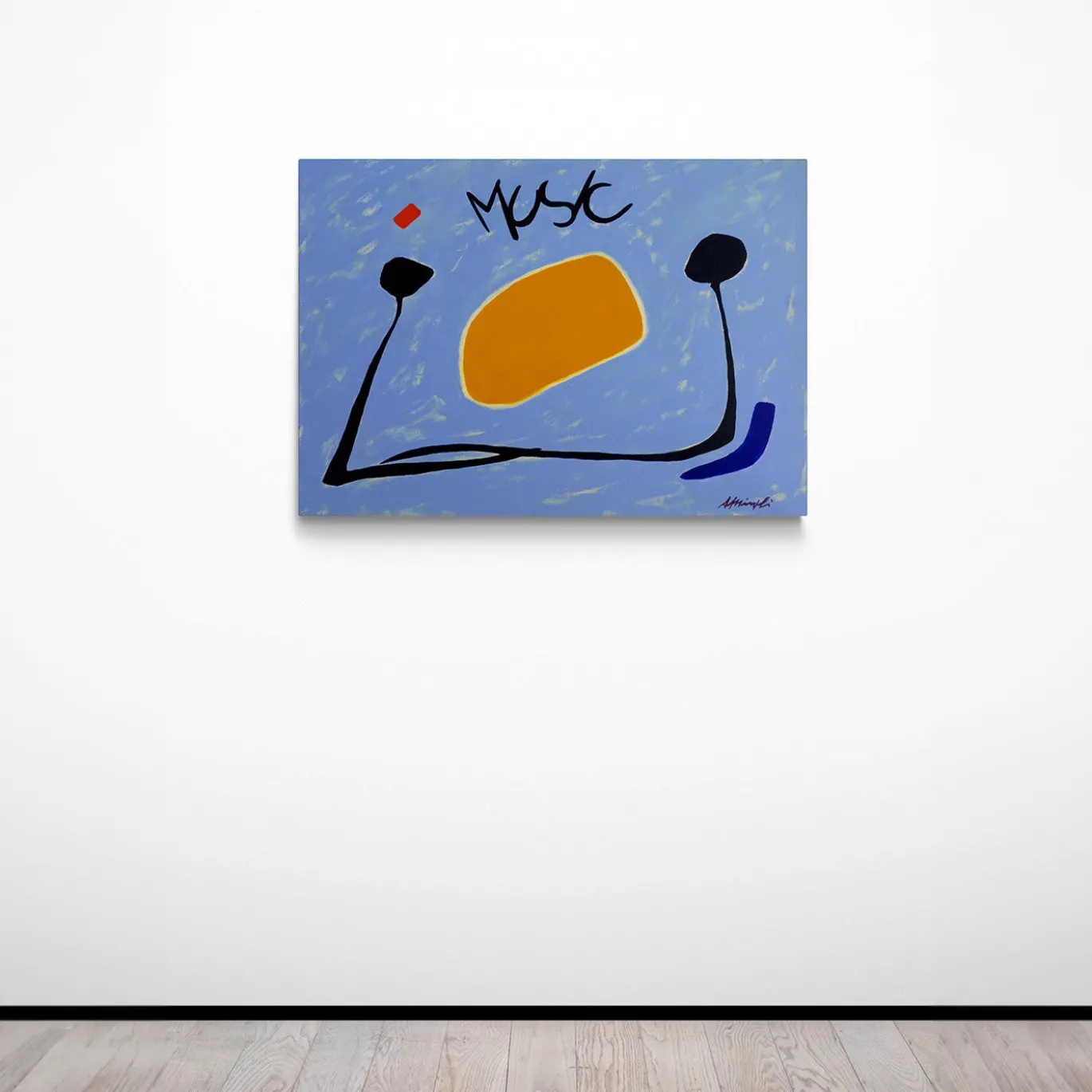 Musica Pittura acrilica su tela di Antonio Minopoli