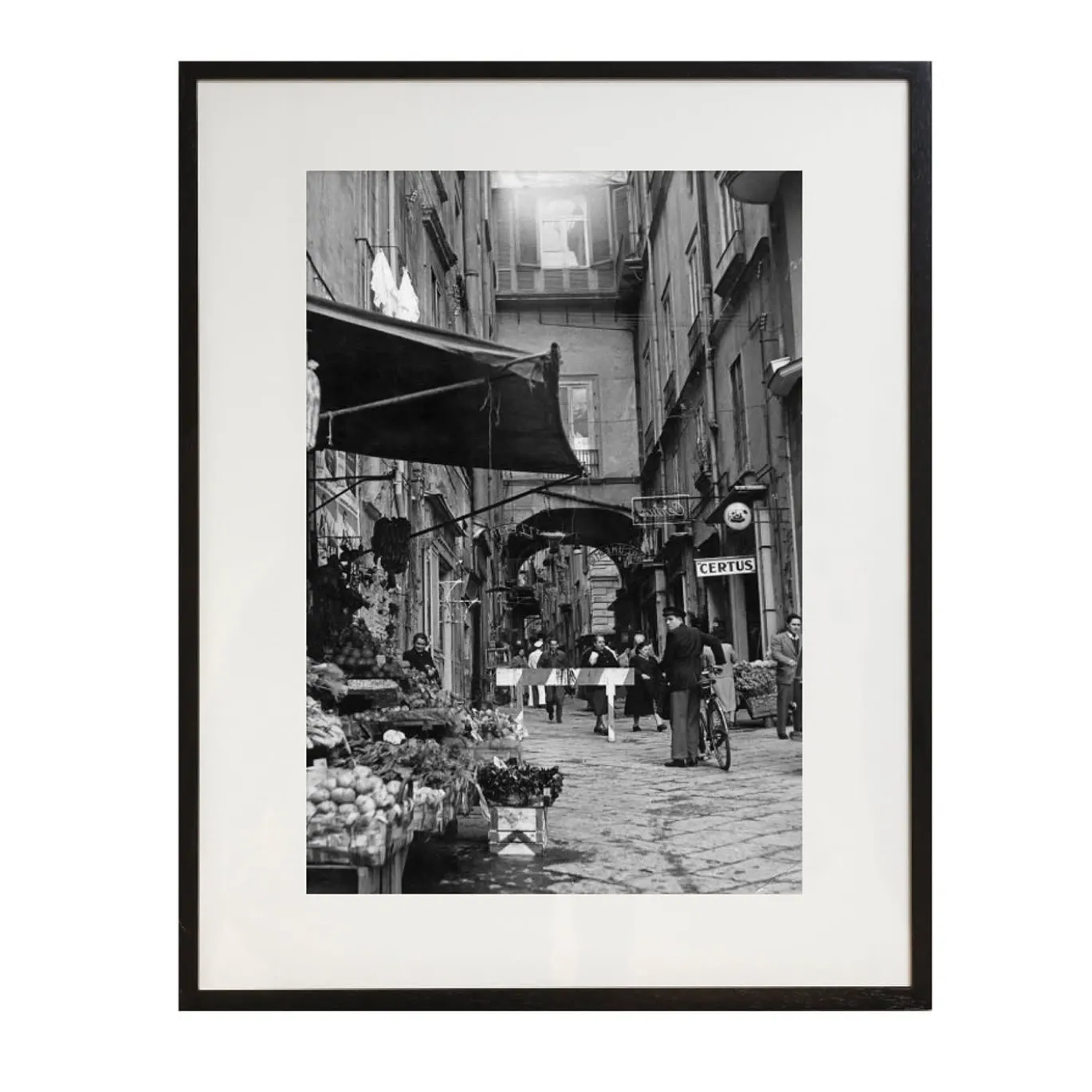 Naples Street - Stampa con cornice di Keystone