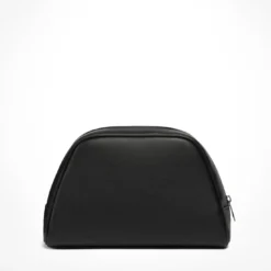 Necessaire Vanity Case in pelle di vitello nera