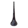 Ombra Stelo Vaso in gres nero con dettagli lucidi