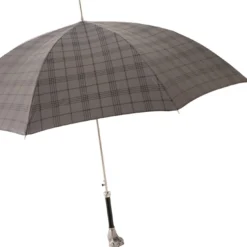 Ombrello Check Bulldog con manico in alluminio