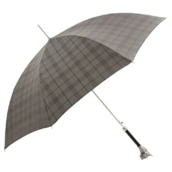 Ombrello Check Bulldog con manico in alluminio