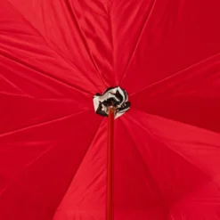 Ombrello con manico in acetato Zebra rossa