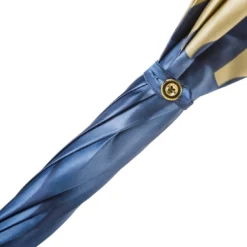 Ombrello Dahlia Blu con Manico in Acetato
