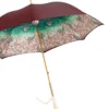 Ombrello Paisley Borgogna con dettagli in cristalli