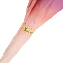 Ombrello rosa e fiori con manico in acetato