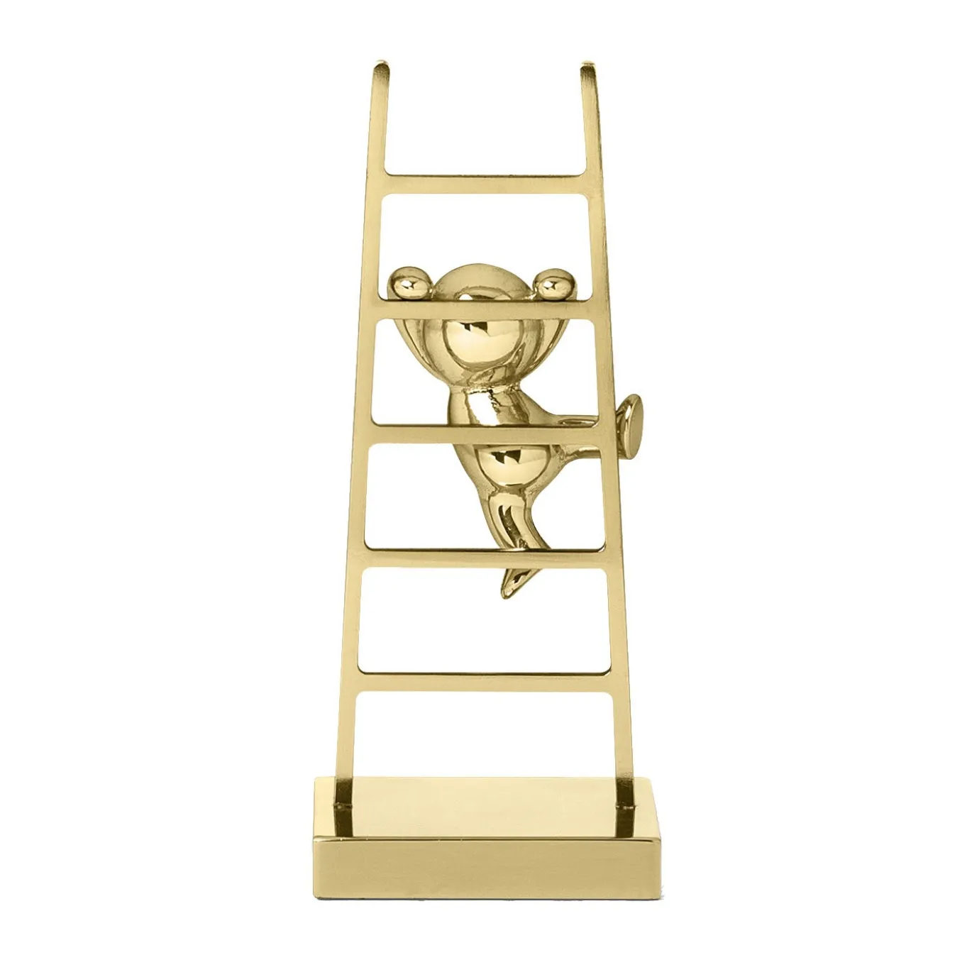 Omini Climber Porta clip in ottone lucido di Stefano Giovannoni