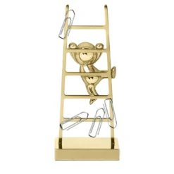 Omini Climber Porta clip in ottone lucido di Stefano Giovannoni