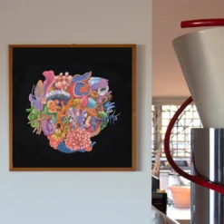 Organico Marino - Pittura a tempera su carta