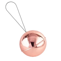 Ornamento magico a forma di palla di Natale rosa - Set di 2