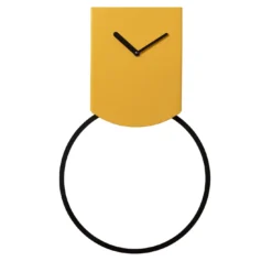 Orologio a pendolo da parete Tovi in acciaio giallo
