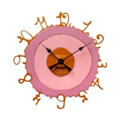 Orologio da parete Round The Clock in resina di Gaetano Pesce