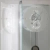 Orologio Takto Adagio 03 in marmo bianco e vetro