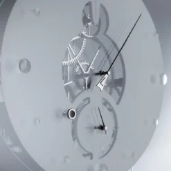 Orologio Takto Adagio 03 in marmo bianco e vetro