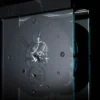 Orologio TAKTO Adagio 03 in marmo nero e vetro