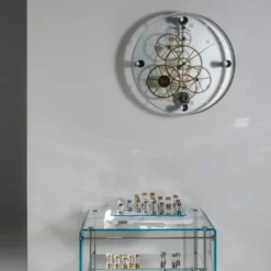 Orologio Takto Presto 02 in Acciaio e Vetro Bianco