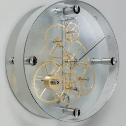Orologio Takto Presto 02 in Acciaio e Vetro Bianco