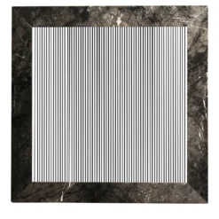 ORU Collection Luxury Grigio Carnico Marmo Quadrato Decorazione da parete