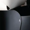 Overlaps Cesta regular in cuoio nera