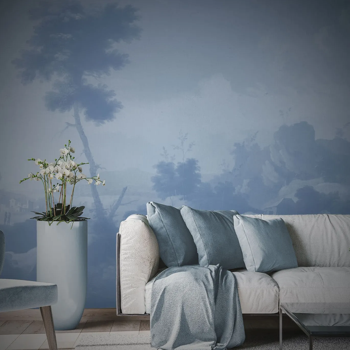 Paesaggio 1 Blue Timeless 23 Carta da parati
