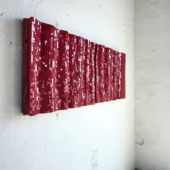 Pannello da parete Dream in mosaico di vetro rosso