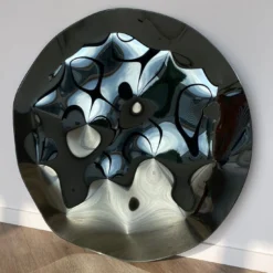 Pannello decorativo da parete in vetro nero lucido Phantasia