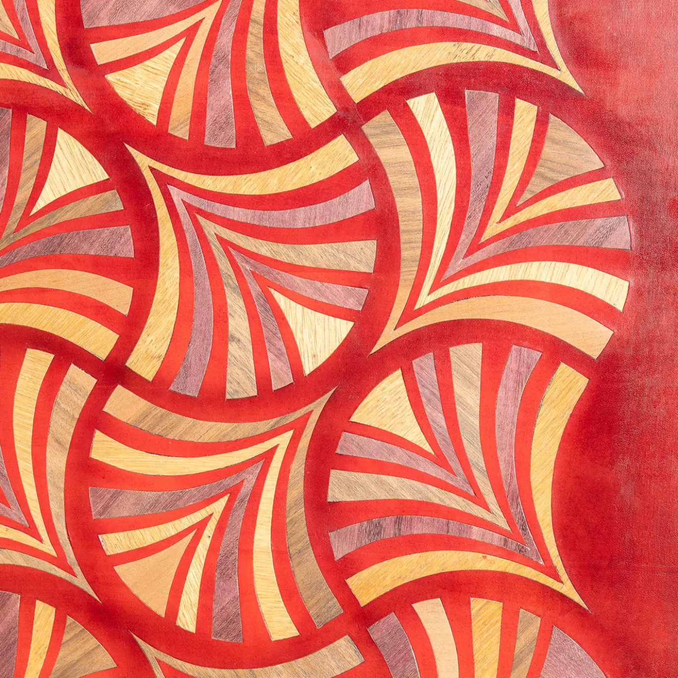 Pannello Decorativo Dynasty Flutter in Pelle Rossa