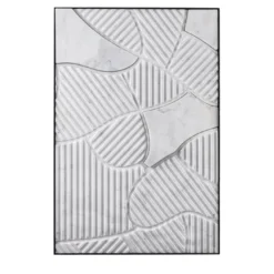 Pannello decorativo in marmo Carrara bianco Terre Arate