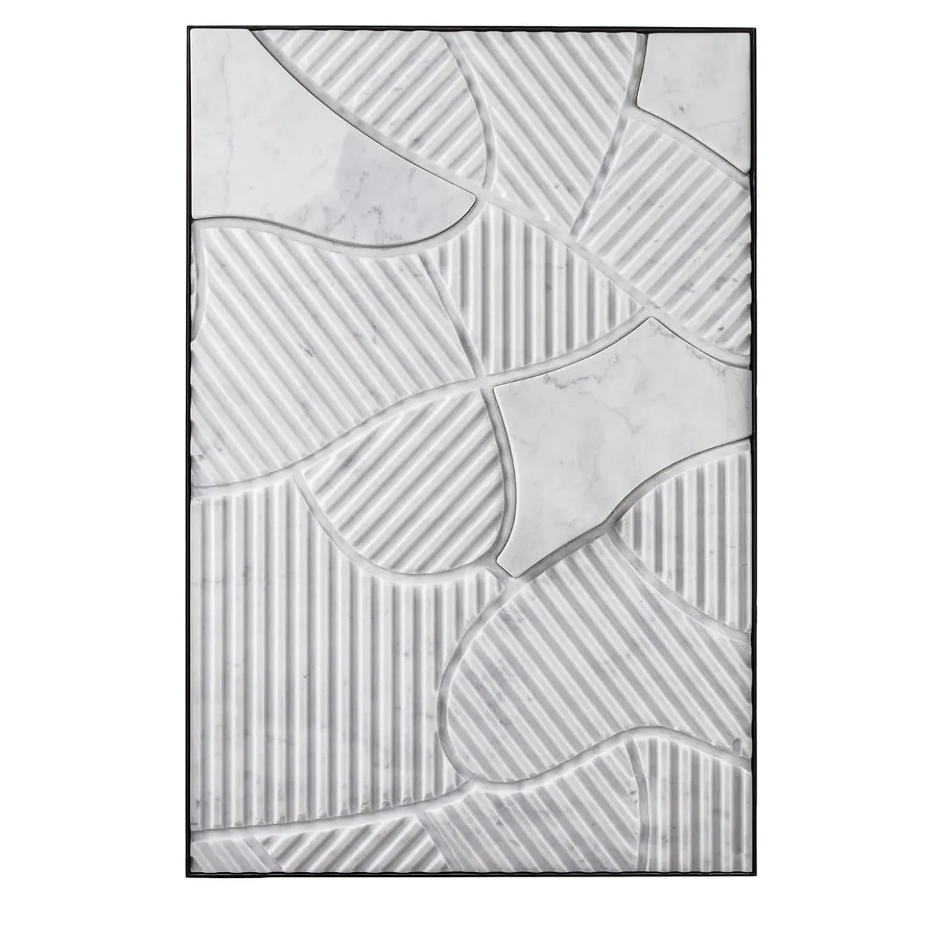 Pannello decorativo in marmo Carrara bianco Terre Arate