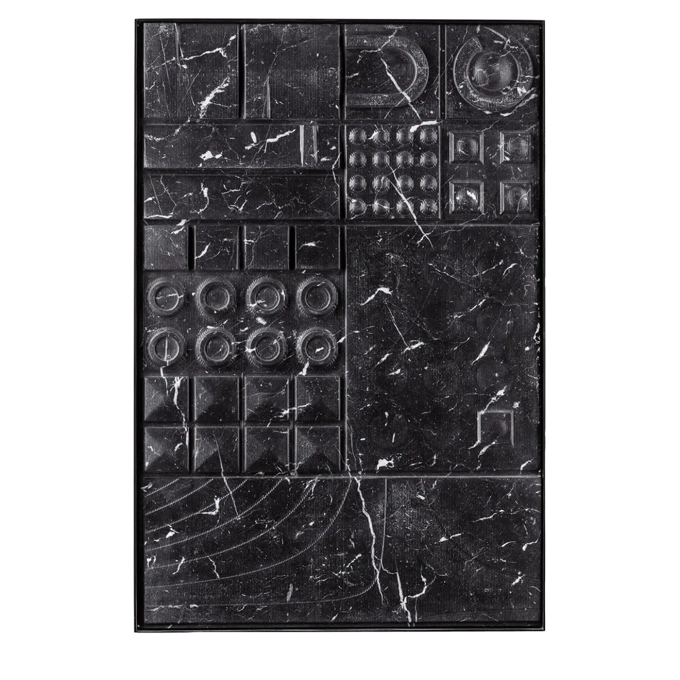 Pannello decorativo in marmo Marquinia nero Tracce