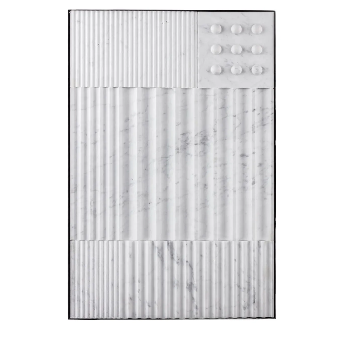 Pannello decorativo in marmo Carrara bianco Ercole