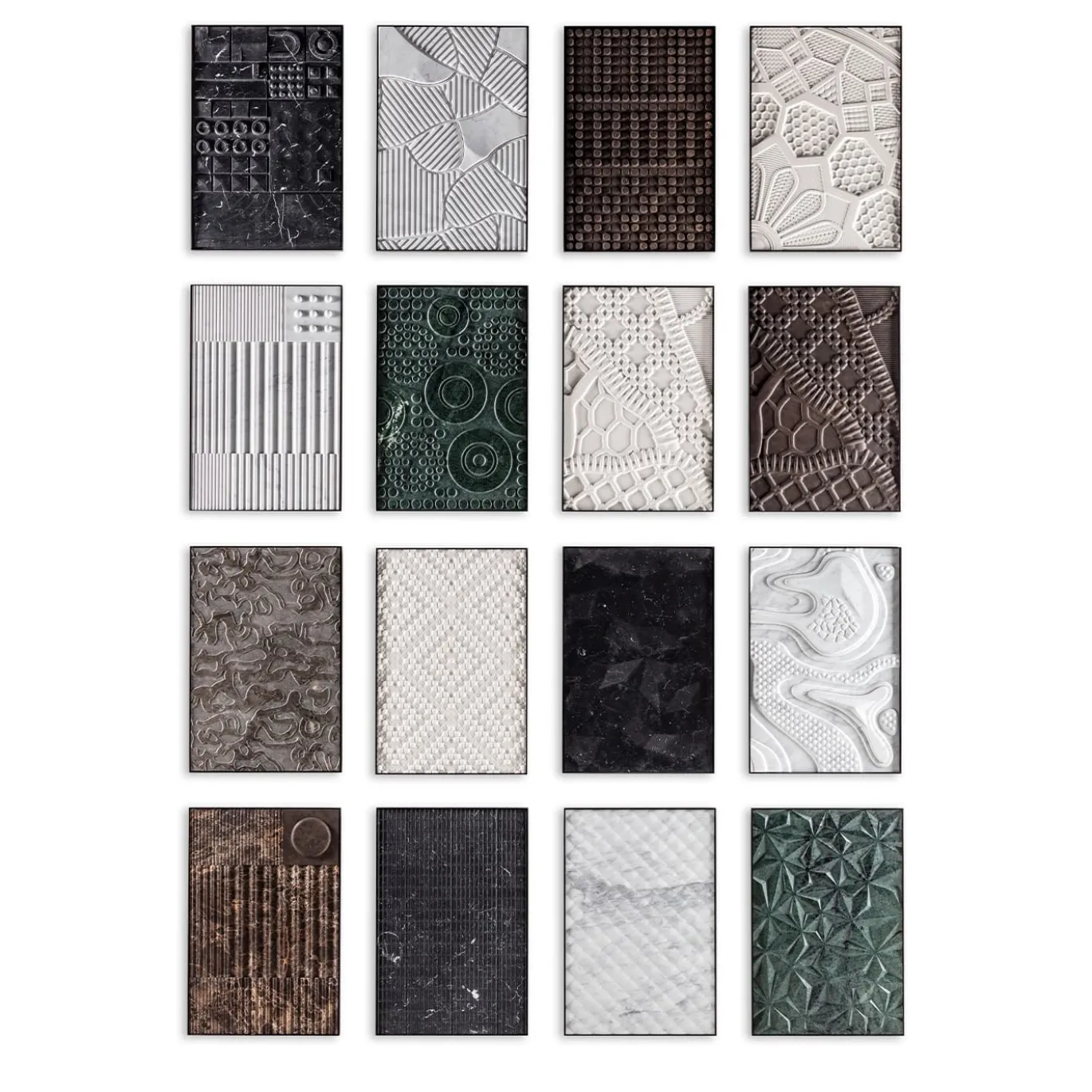 Pannello decorativo in marmo Marquinia nero Imbrex