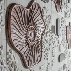 Pannello decorativo in marmo Anemone
