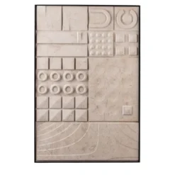 Pannello decorativo in pietra Crema Tunisi Tracce