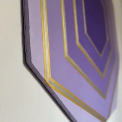 Pannello Decorativo Ottagonale Freedom Viola