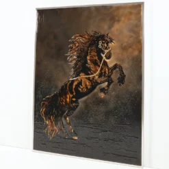 Pannello Decorativo Rettangolare Wild Horse con Cristalli