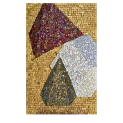Pannello in mosaico policromo Solidi Platonici 2