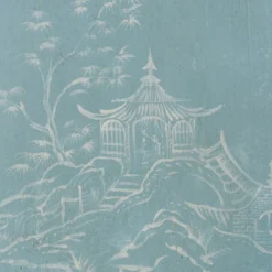 Pannello Parma Bamboo Azzurro e Bianco con motivo Chinoiserie