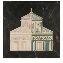 Pannello quadrato nero della Basilica di San Miniato