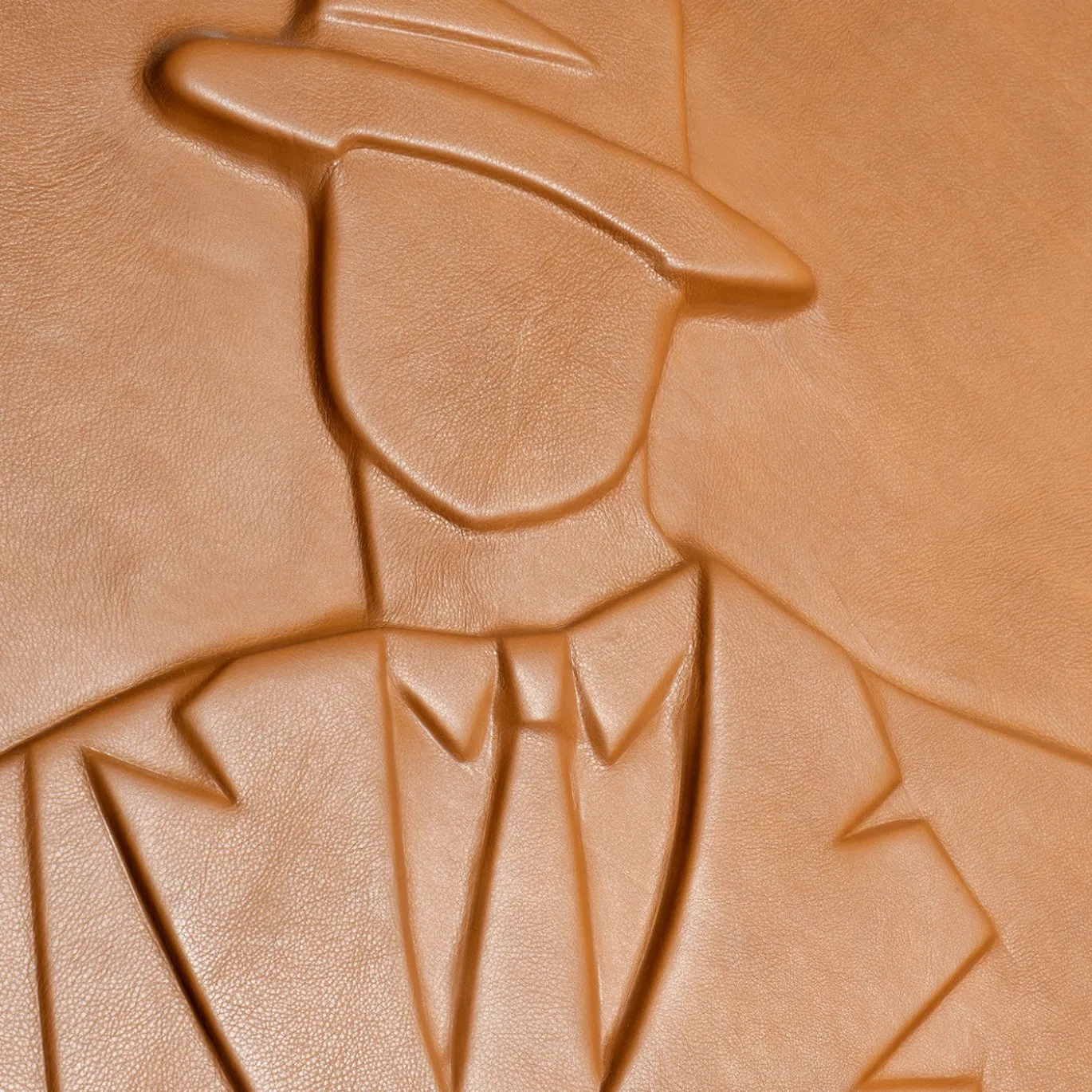 Pannello The Gentlemen Decorativo in Pelle Marrone