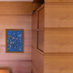 Partita di Caccia - Pittura su carta blu