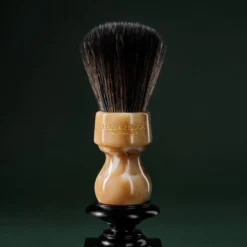 Pennello da barba sintetico in resina effetto marmo