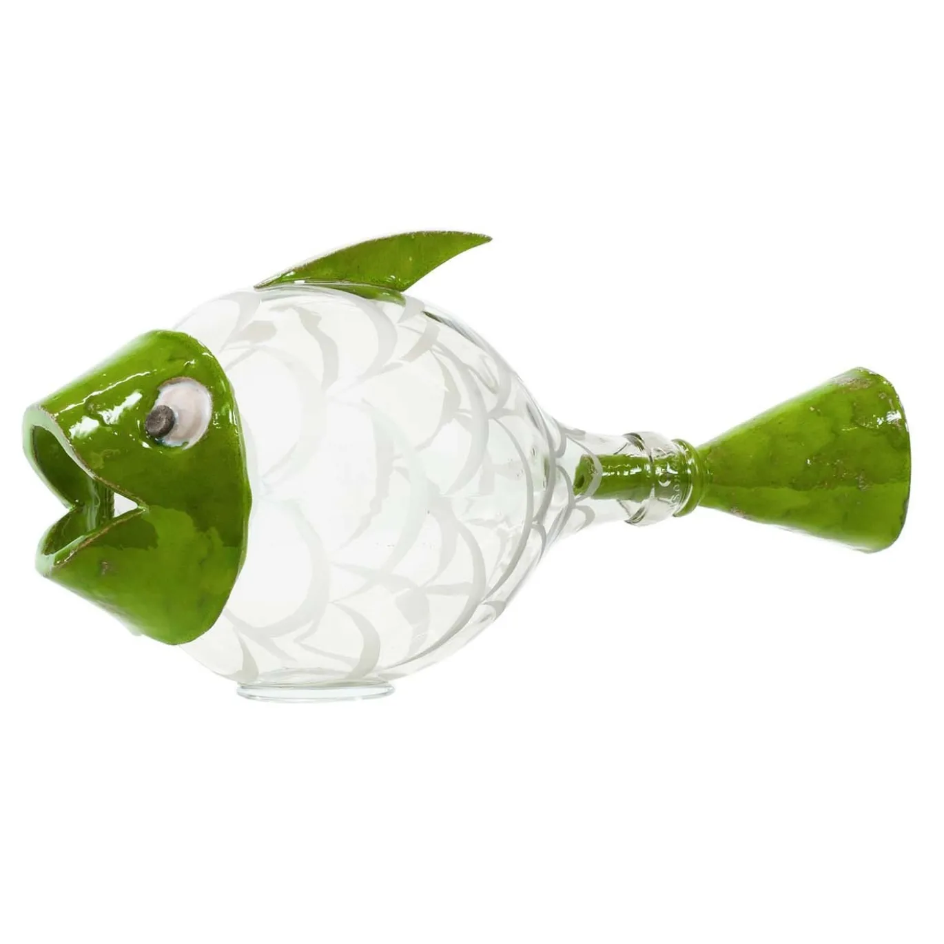 Pesce Palla Scultura verde