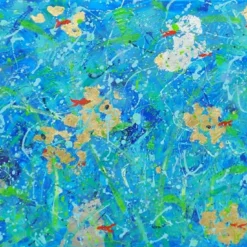 Pesce rosso fortunato Pittura acrilica