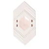 Piastrella Celestia rosa lucido in ceramica con dettagli in rame di Elena Salmistraro